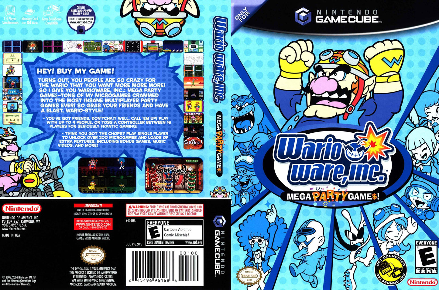 WarioWare, Inc. Mega Party Game$! Cover Art - WOI Solutions