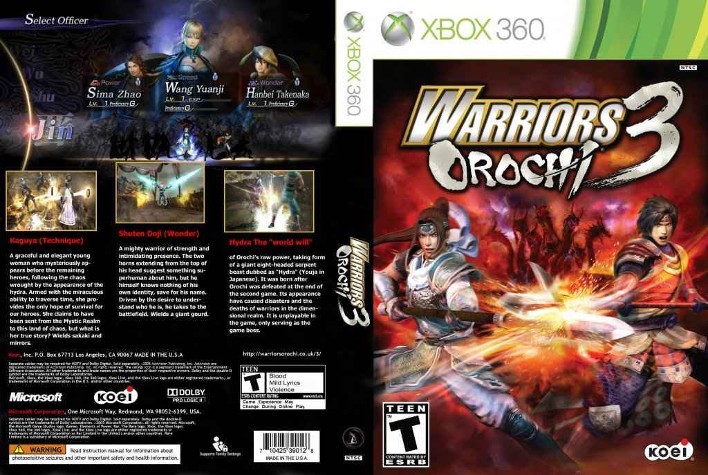 Warriors Orochi 3 Cover Art - WOI Solutions