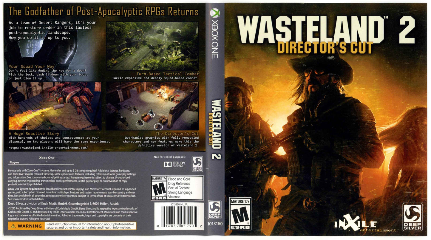 Wasteland 2 Directors Cut Cover Art - WOI Solutions