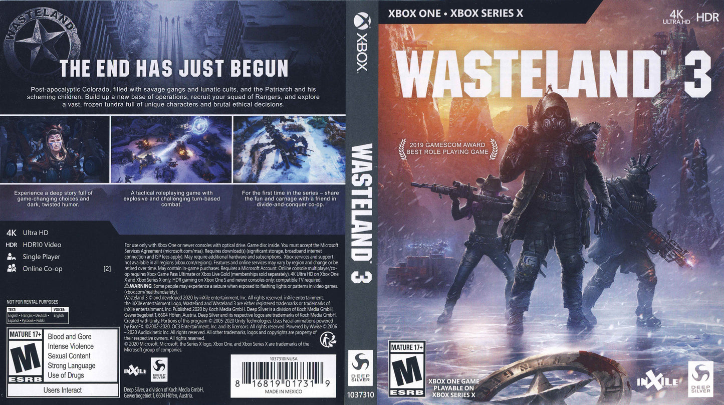 Wasteland 3 Cover Art - WOI Solutions