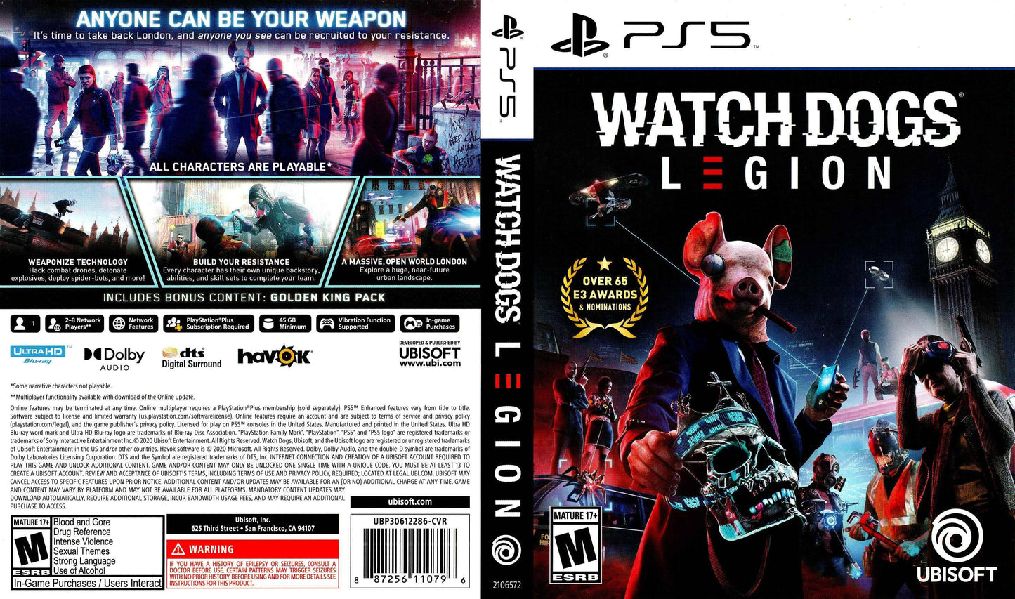 Watch Dogs Legion Cover Art - WOI Solutions