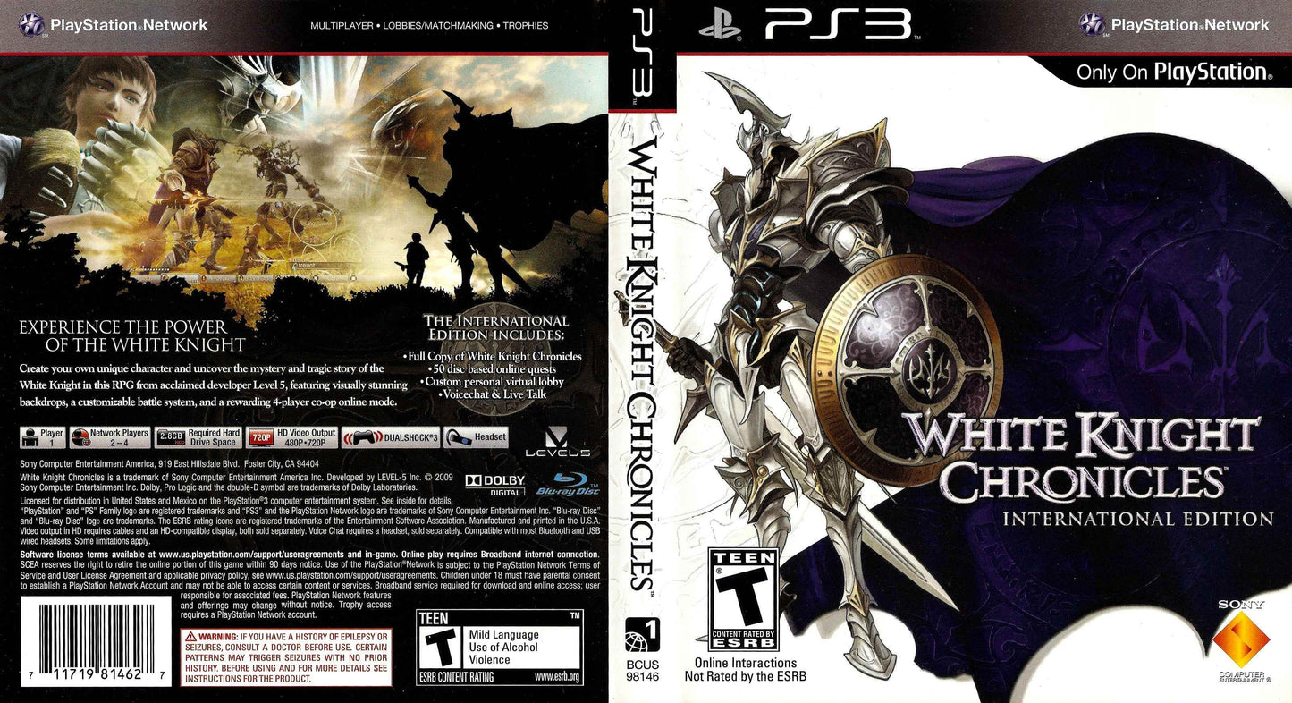 White Knight Chronicles Cover Art - WOI Solutions