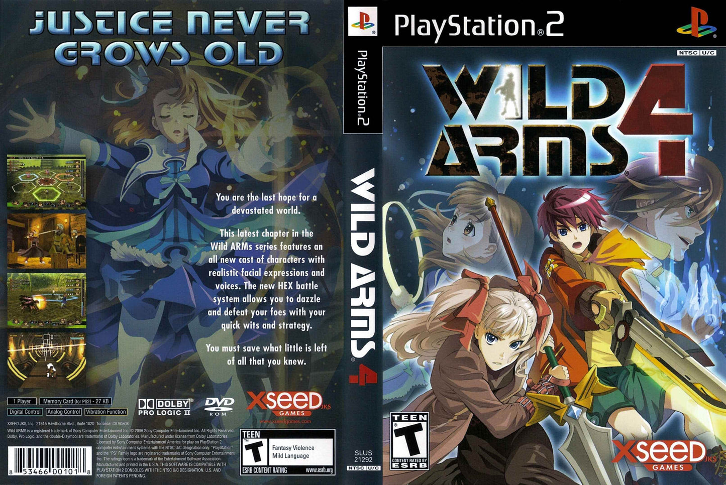 Wild Arms 4 Cover Art - WOI Solutions