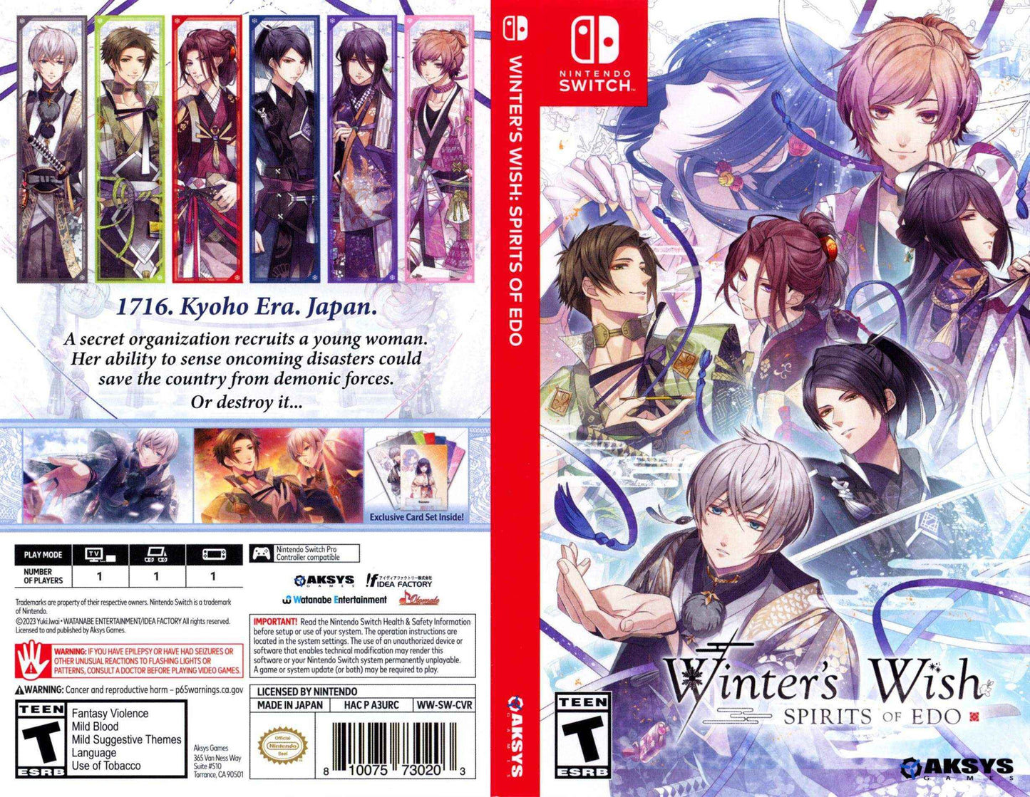 Winter's Wish Spirits of Edo Cover Art - WOI Solutions