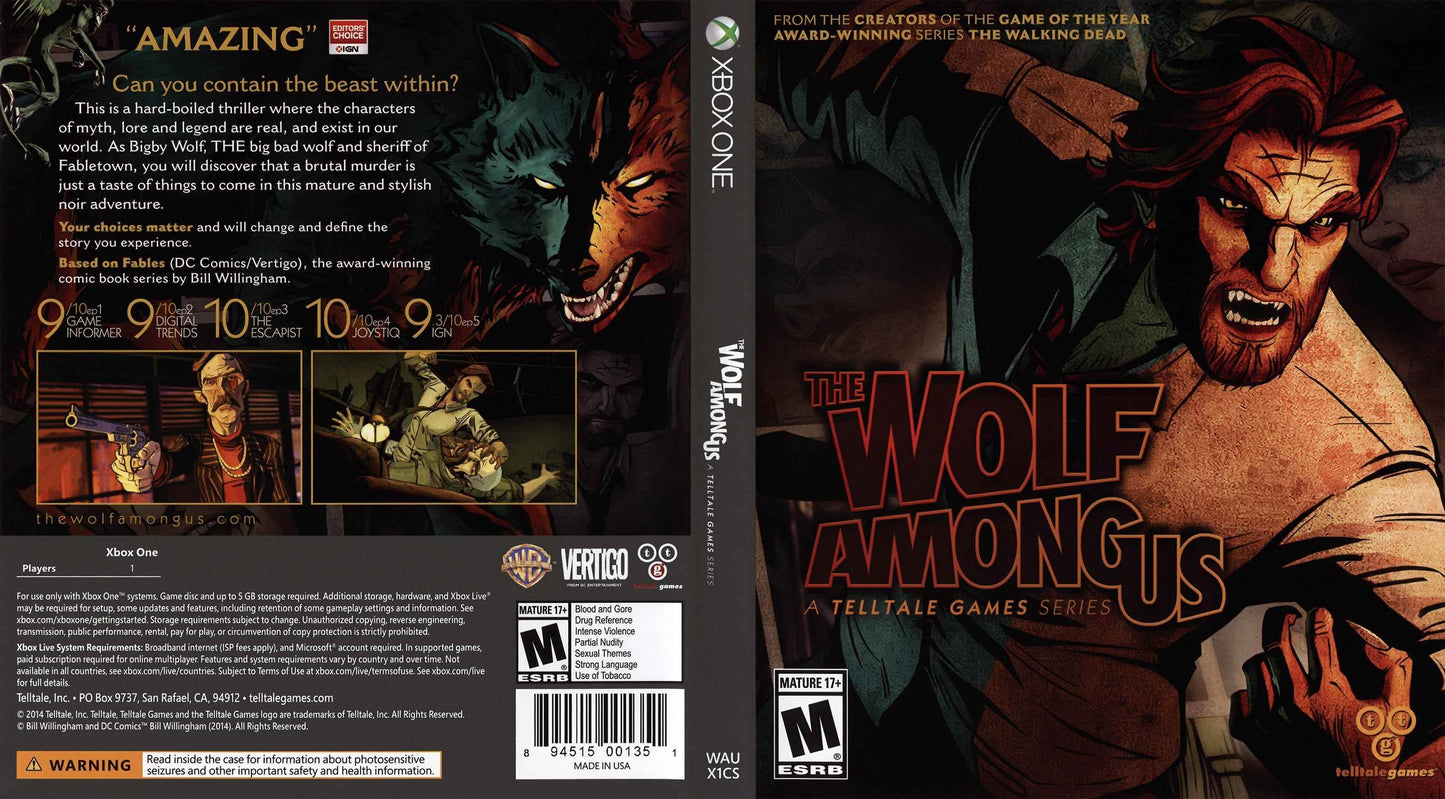 Wolf Among Us Cover Art - WOI Solutions