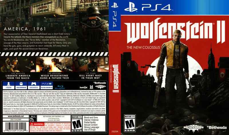 Wolfenstein II The New Colossus Cover Art - WOI Solutions