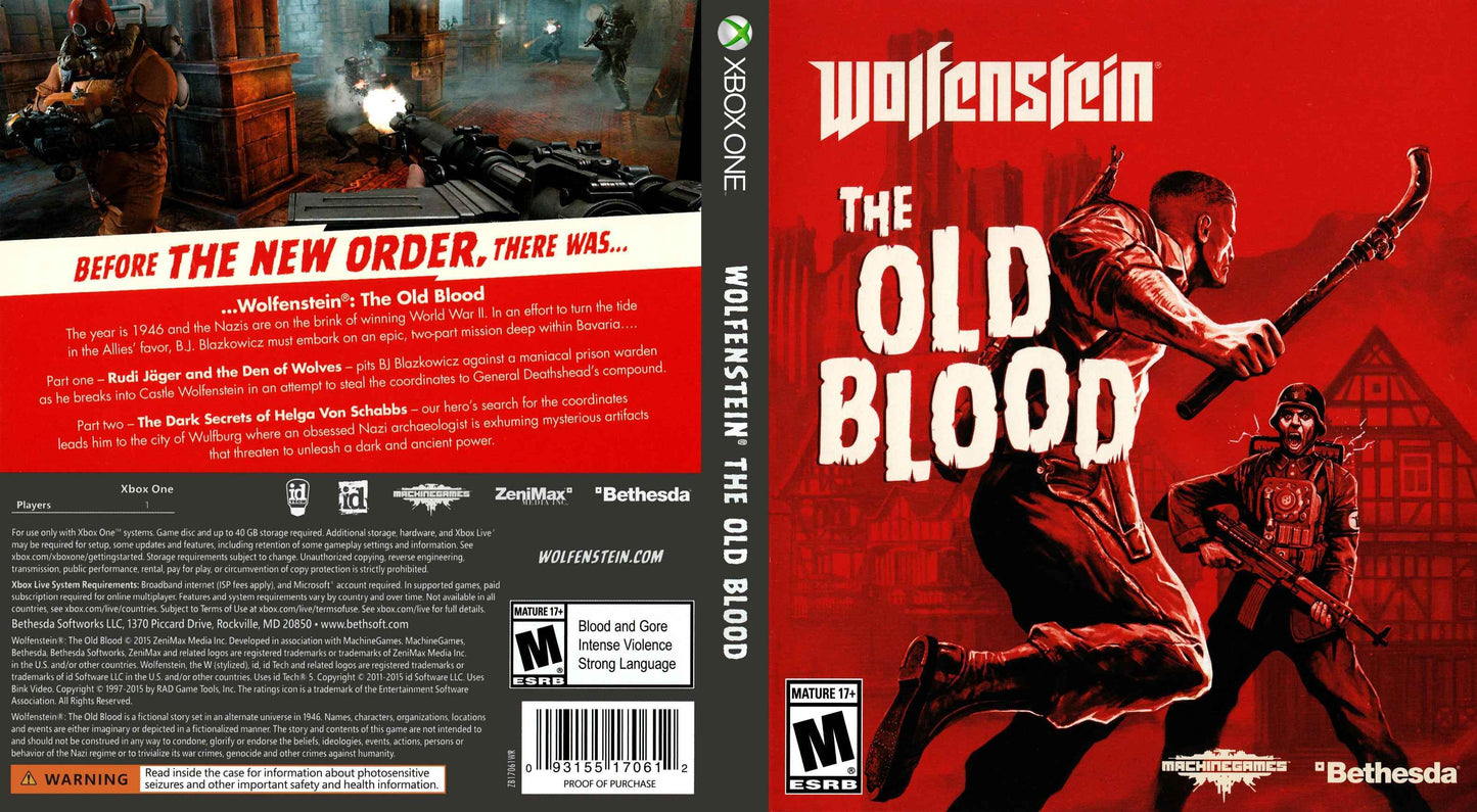 Wolfenstein The Old Blood Cover Art - WOI Solutions