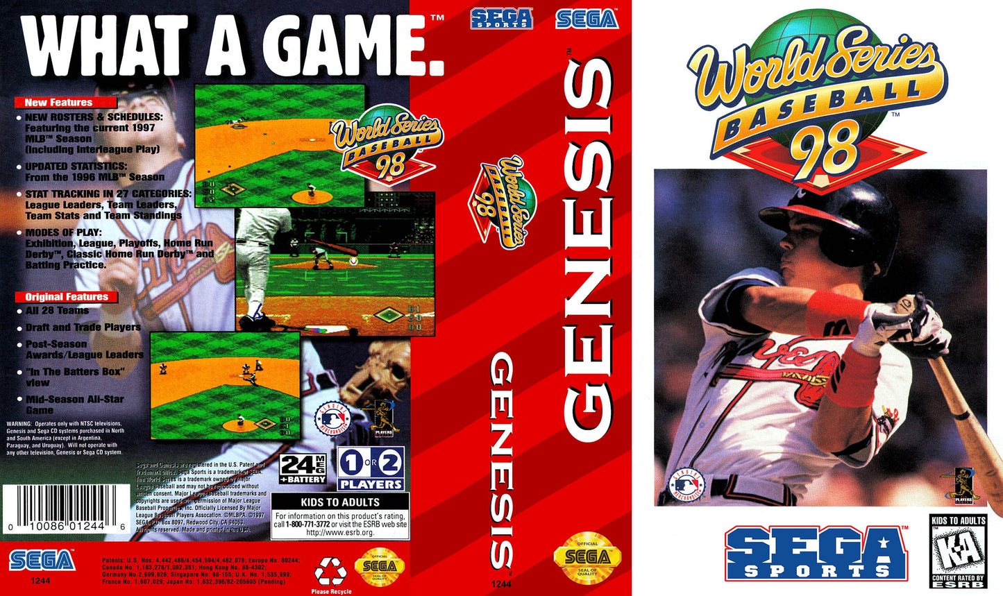 World Series Baseball 98 Cover Art - WOI Solutions