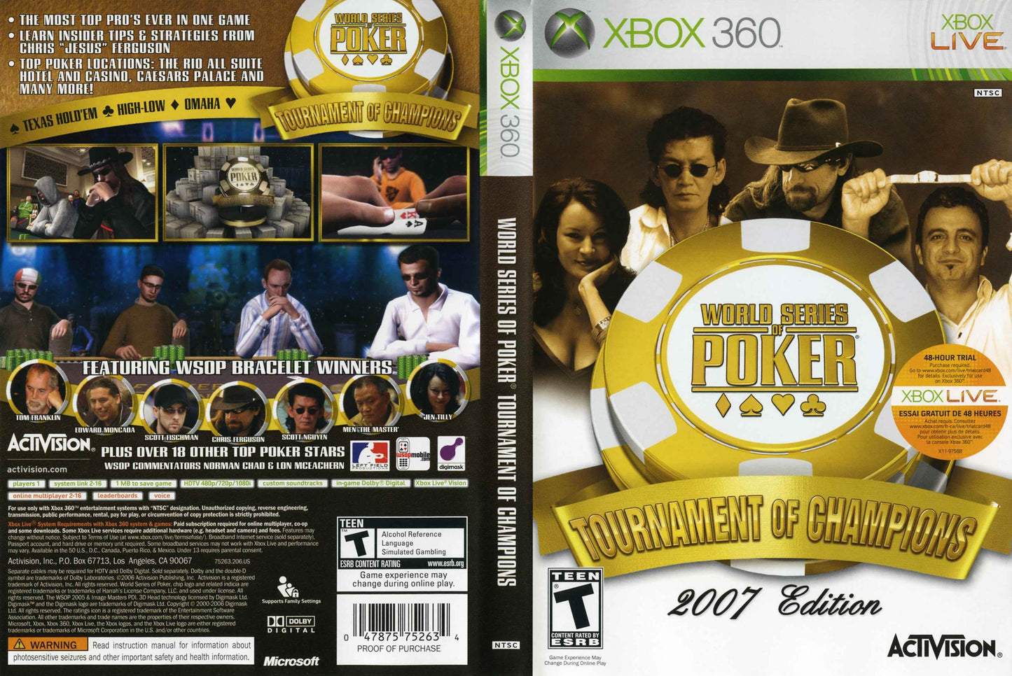 World Series of Poker - Tournament of Champions Cover Art - WOI Solutions