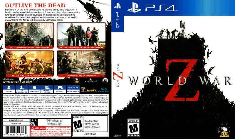 World War Z Cover Art - WOI Solutions