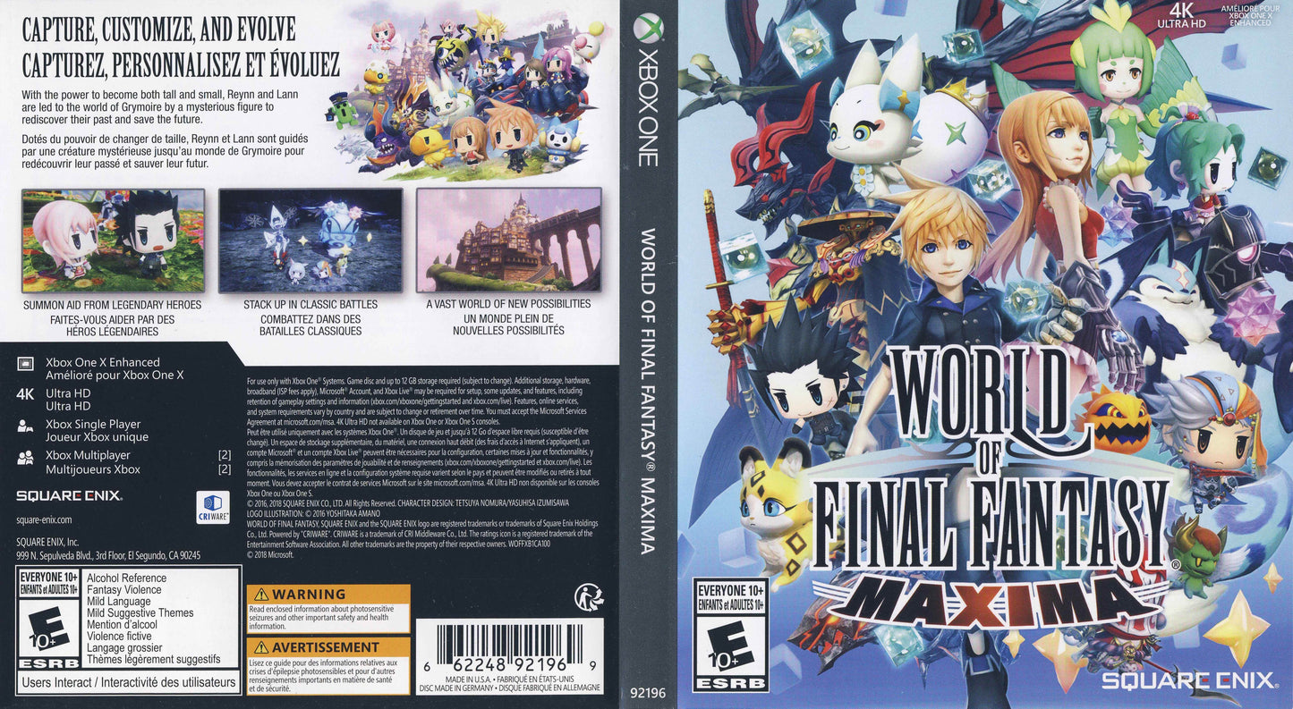 World of Final Fantasy Maxima Cover Art - WOI Solutions