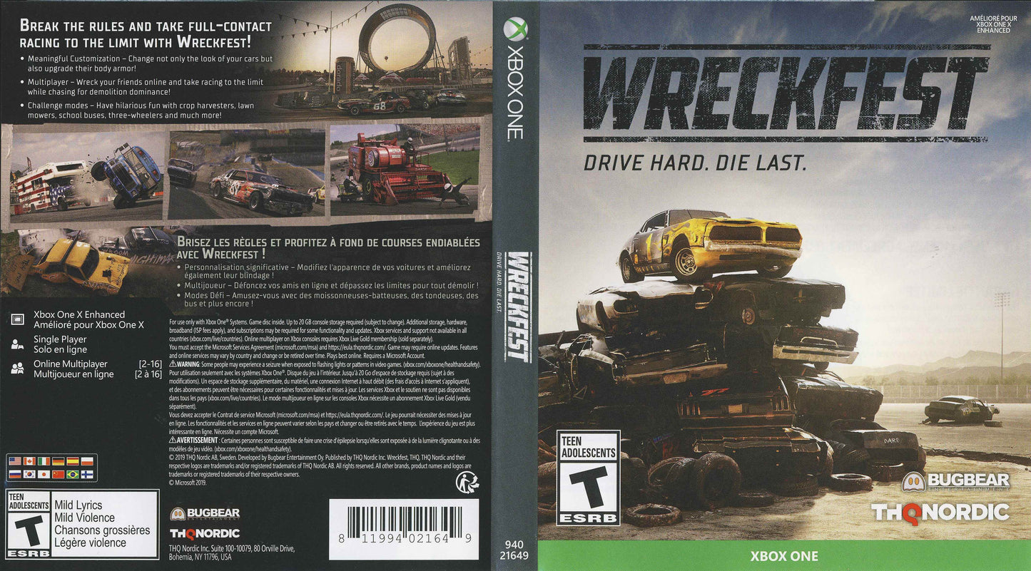 Wreckfest Cover Art - WOI Solutions