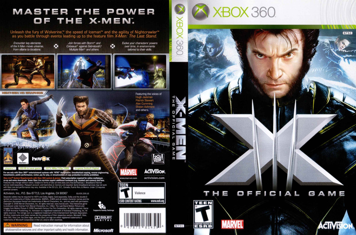 X-Men The Official Game Cover Art - WOI Solutions