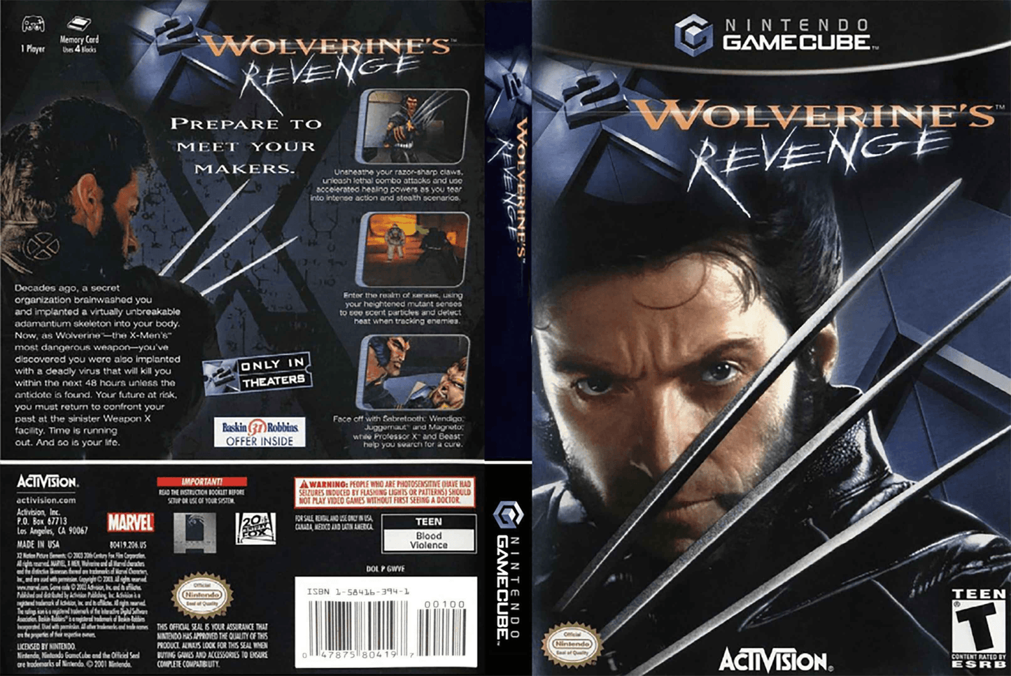 X2 Wolverine's Revenge Cover Art - WOI Solutions