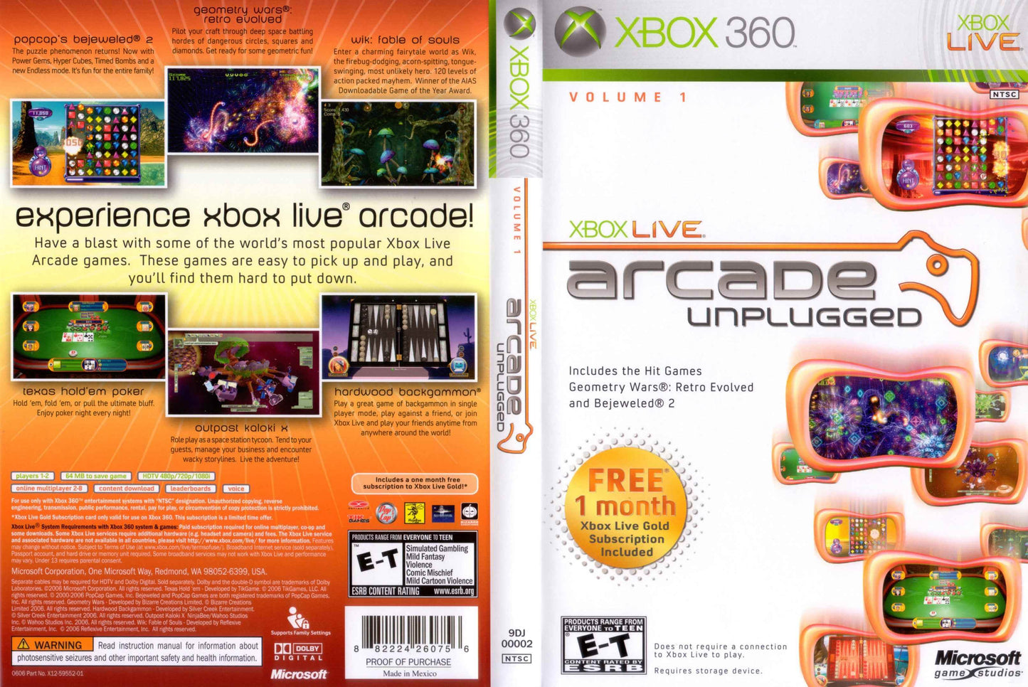 Xbox Live Arcade Unplugged Cover Art - WOI Solutions