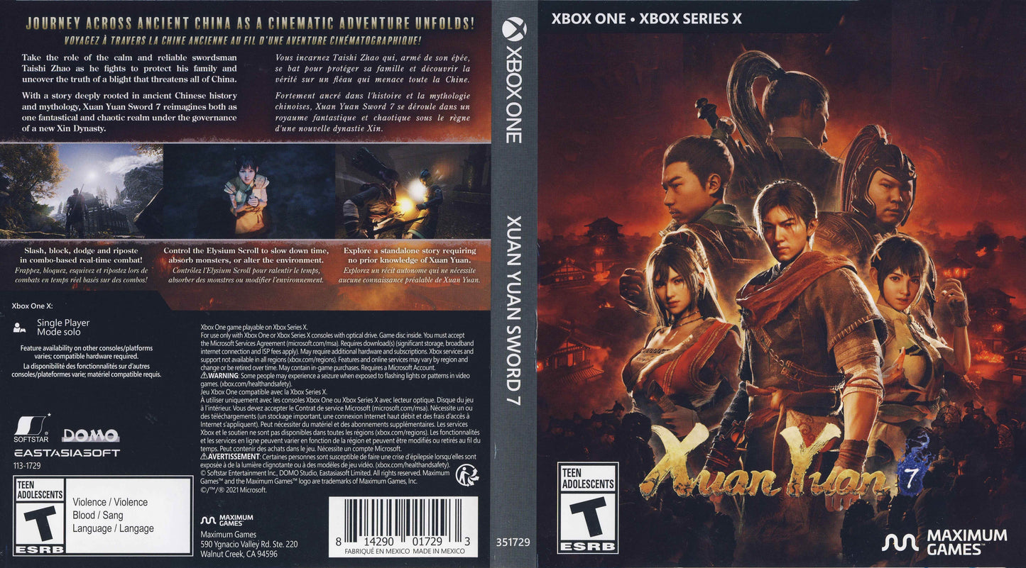Xuan Yuan Sword 7 Cover Art - WOI Solutions
