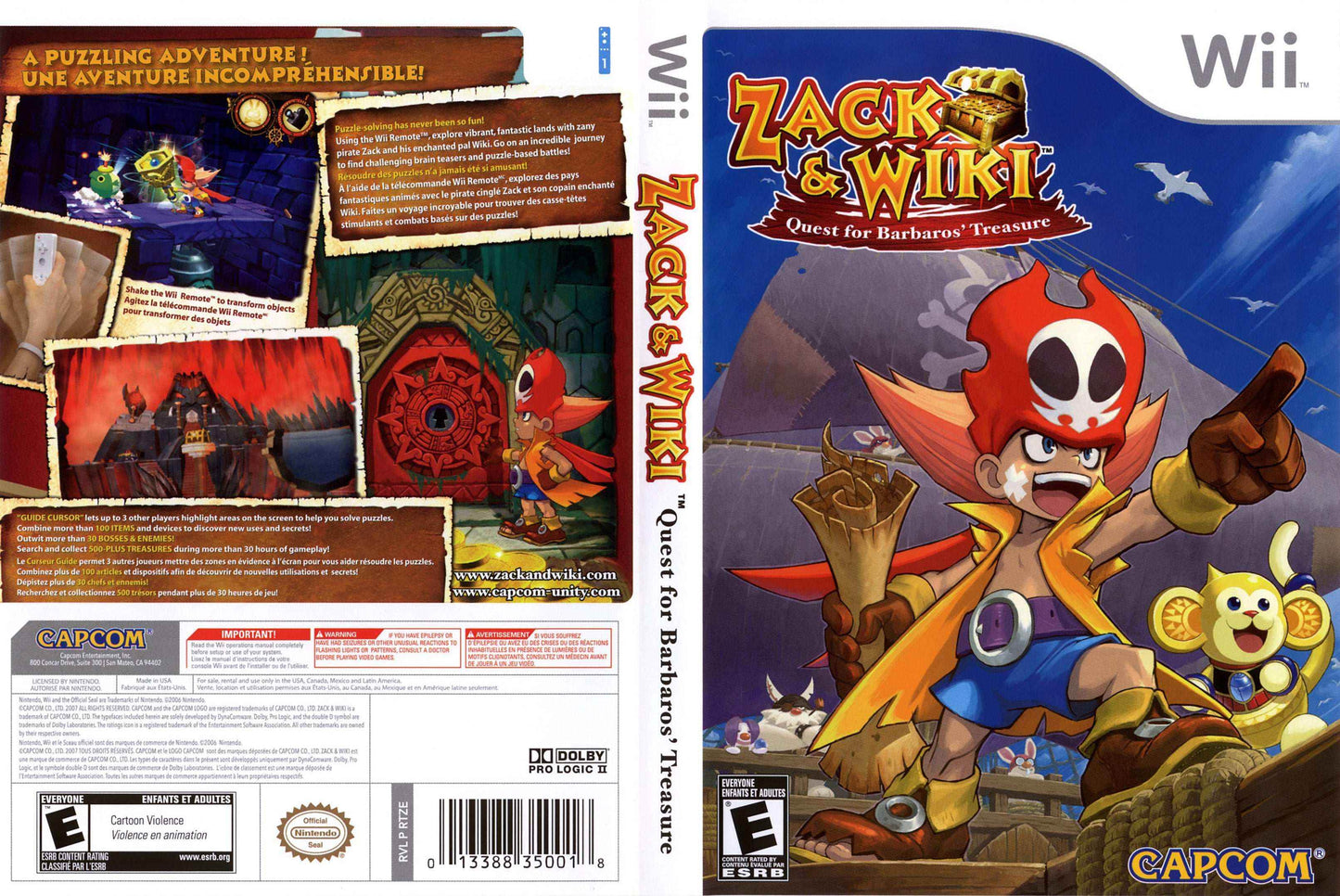 Zack & Wiki Quest for Barbaros' Treasure Cover Art - WOI Solutions