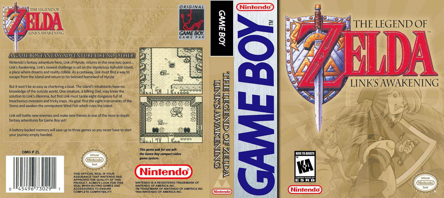 Zelda Link's Awakening Cover Art - WOI Solutions