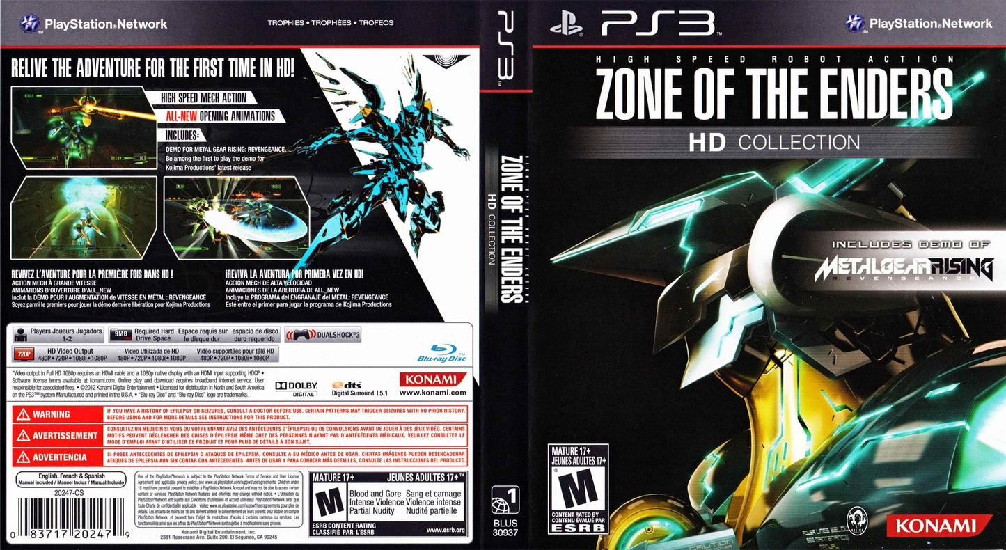 Zone of the Enders HD Collection Cover Art - WOI Solutions