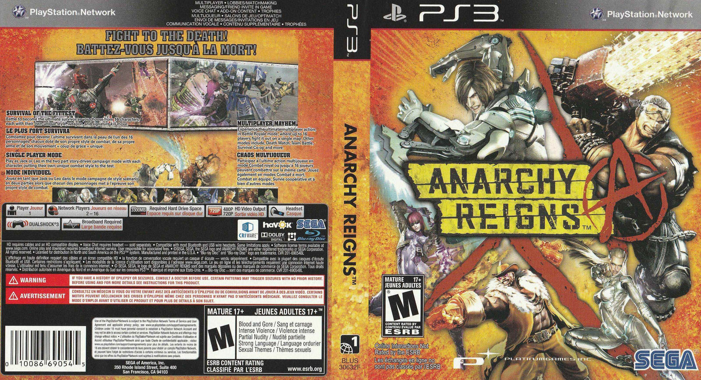 Anarchy Reigns Cover Art - WOI Solutions