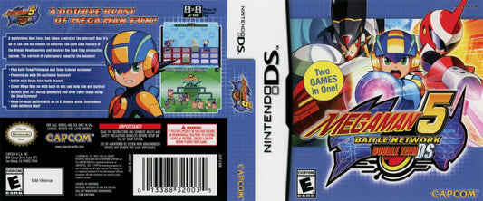 Mega Man Battle Network 5 Double Team DS Cover Art - WOI Solutions