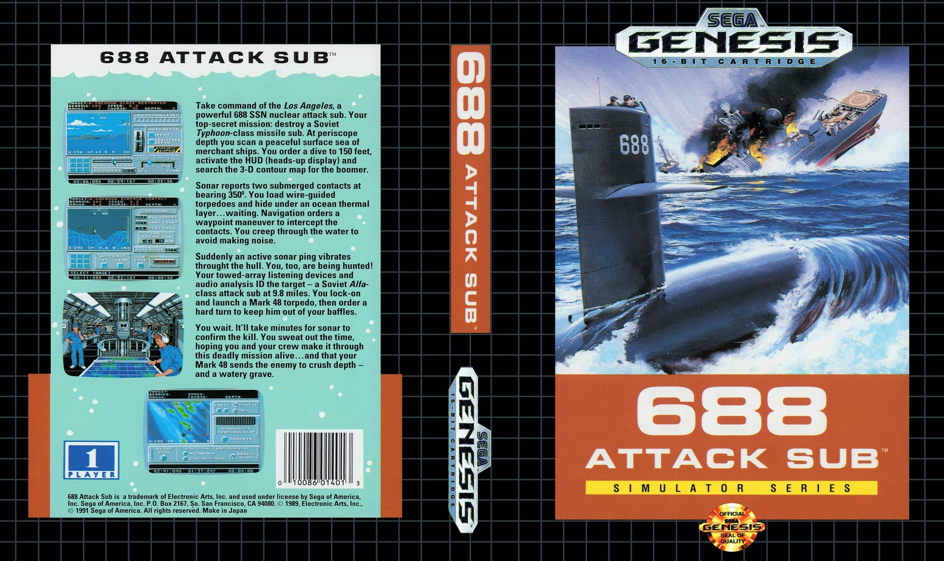 688 Attack Sub Cover Art - WOI Solutions