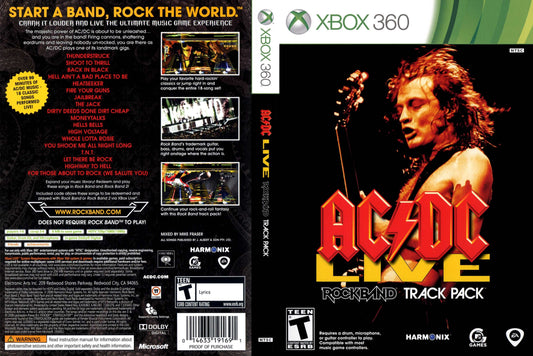 ACDC Live Rock Band Track Pack