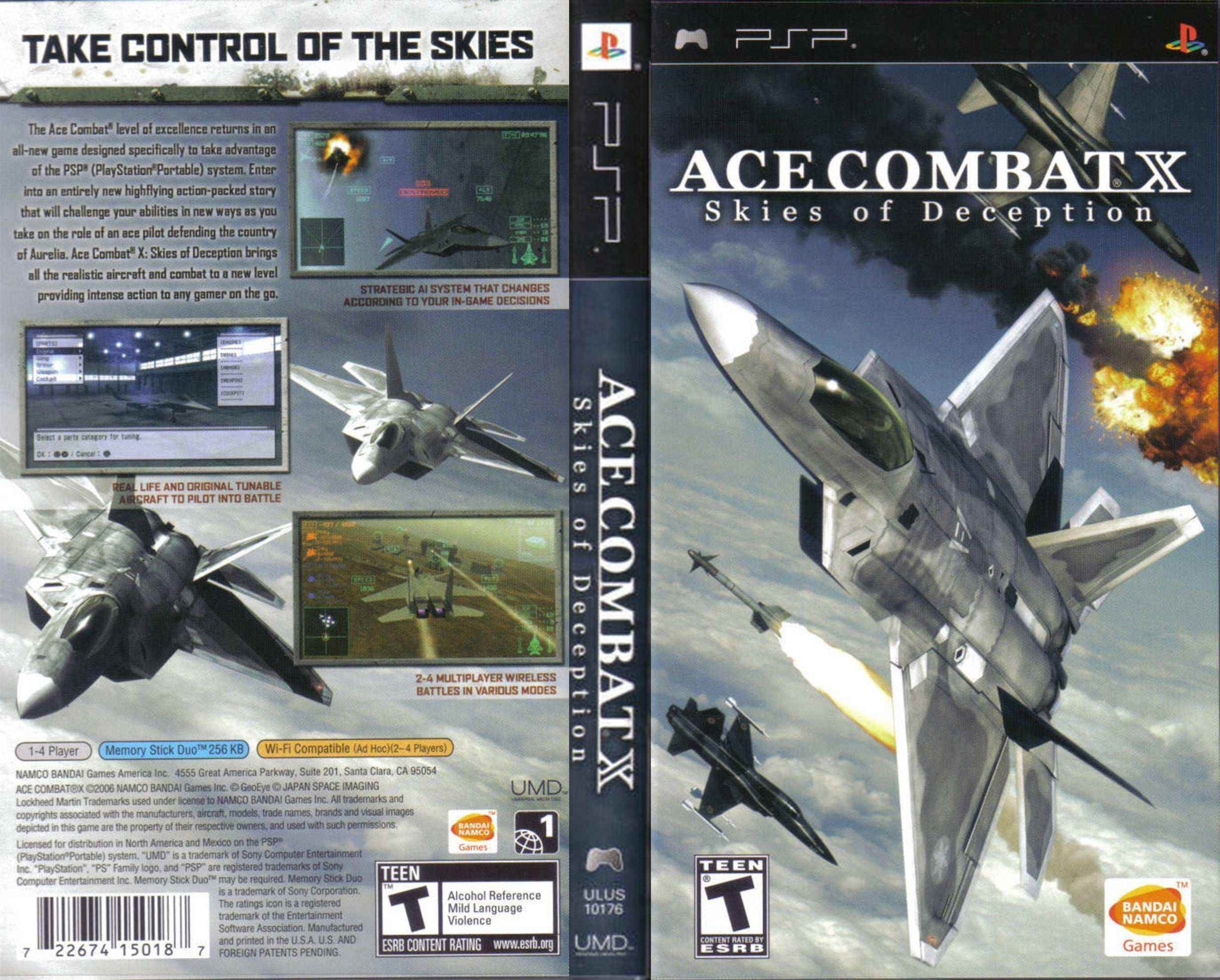 Ace Combat X Skies of Deception Cover Art - WOI Solutions