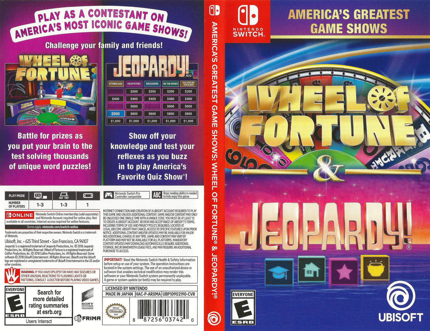 America's Greatest Game Shows Wheel of Fortune & Jeopardy!