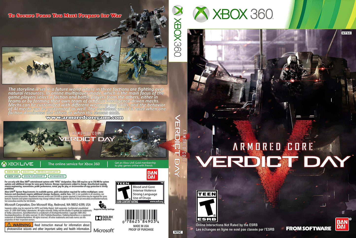 Armored Core Verdict Day Cover Art - WOI Solutions