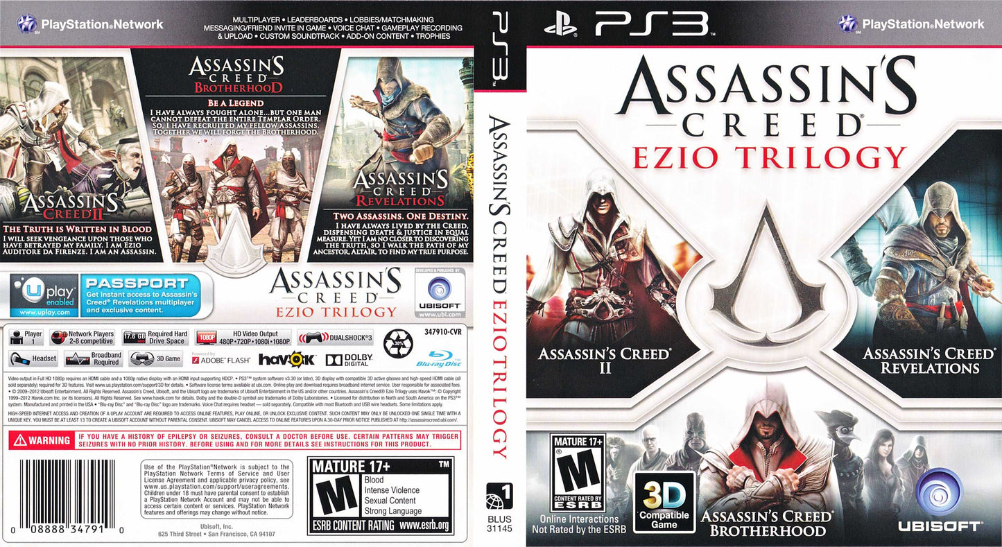 Assassin's Creed Ezio Trilogy