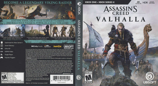 Assassins Creed Valhalla high-quality print for Assassins Creed Valhalla replacement cover