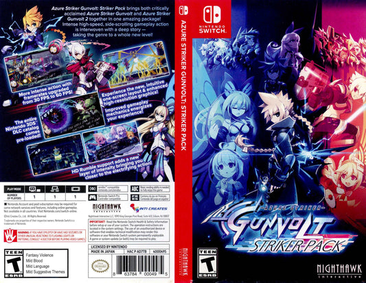 Azure Striker Gunvolt Striker Pack