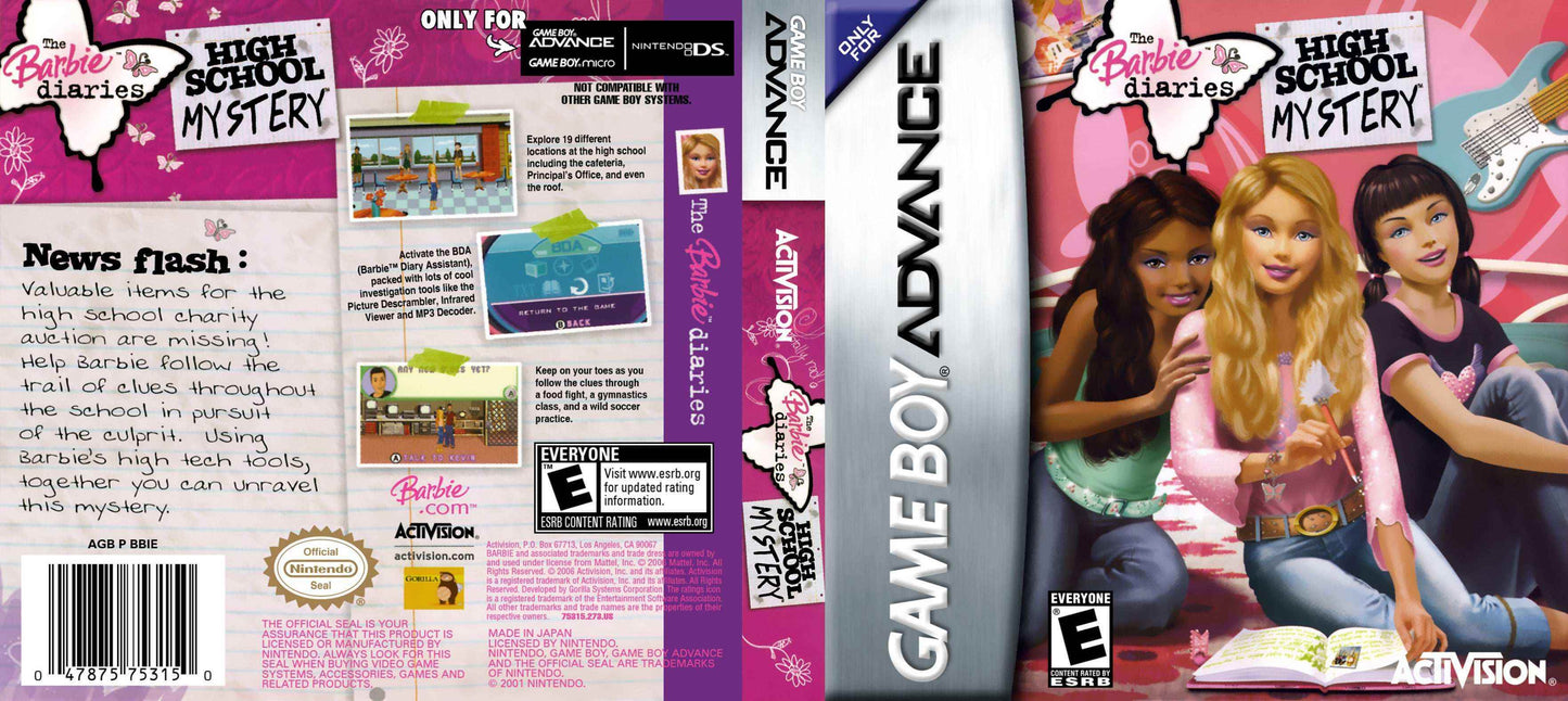 Barbie Diaries High School Mystery Cover Art - WOI Solutions