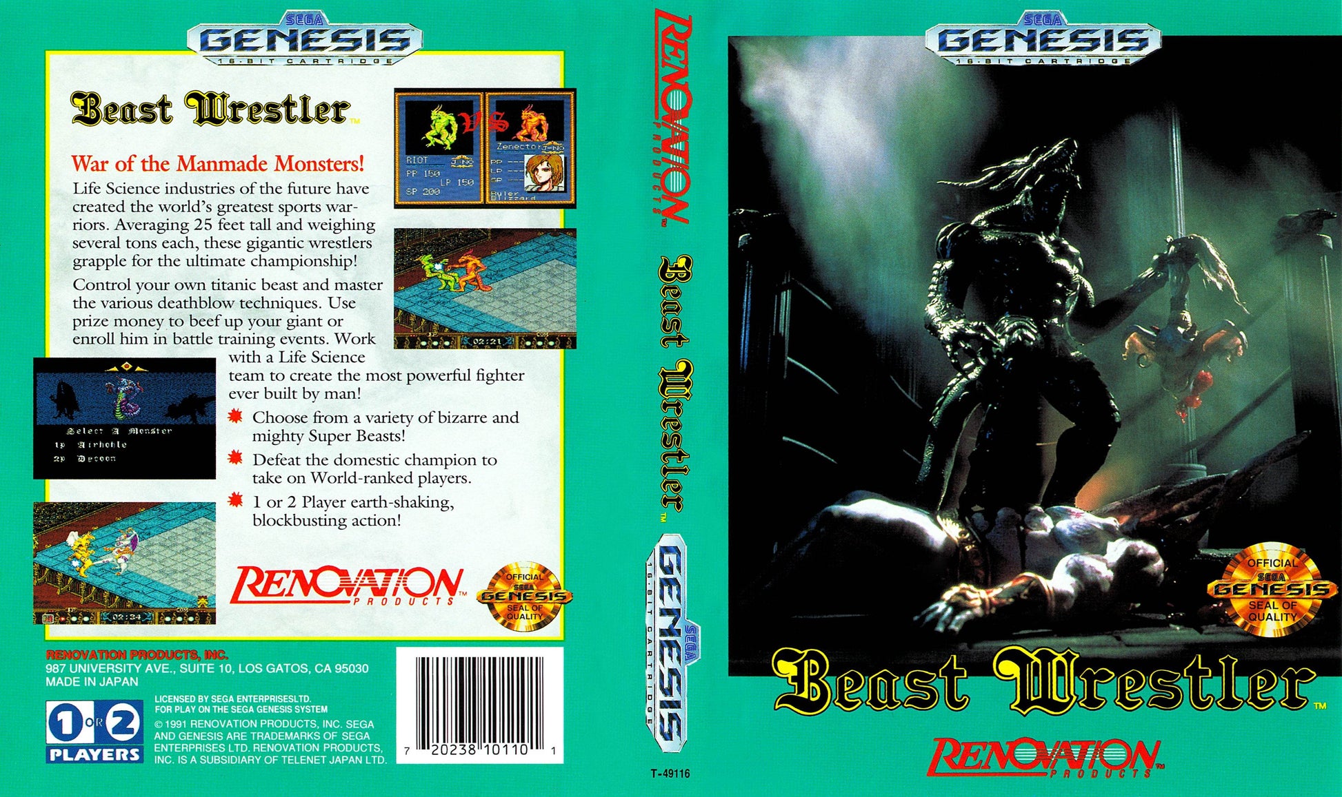 Beast Wrestler Cover Art - WOI Solutions