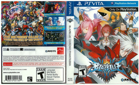 Blaz Blue Chrono Phantasma Cover Art - WOI Solutions