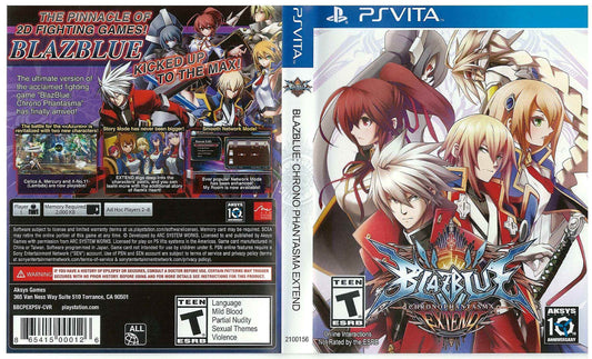 Blaz Blue Chrono Phantasma Extend Cover Art - WOI Solutions