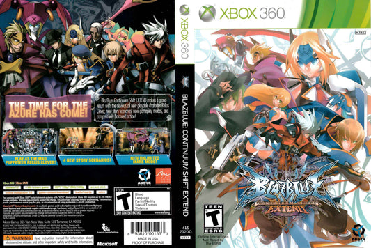 BlazBlue Continuum Shift Extend Cover Art - WOI Solutions