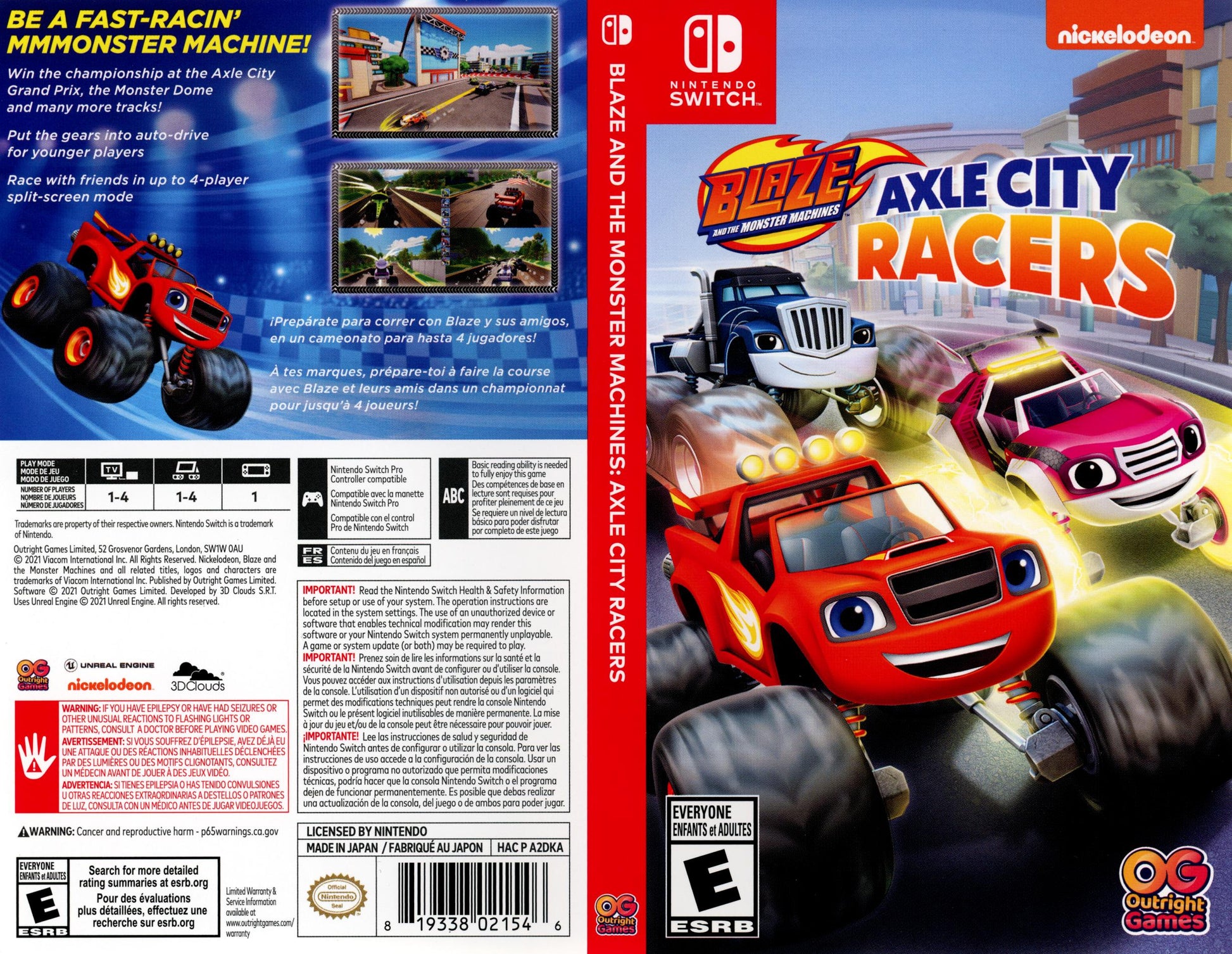 Blaze and the Monster Machines Axle City Racers