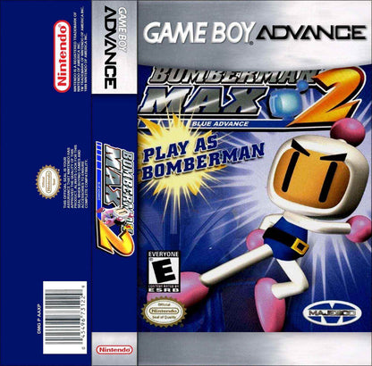 Bomberman Max 2 Blue Advance Cover Art - WOI Solutions