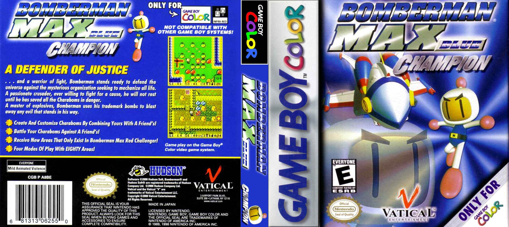 Bomberman Max Blue Champion Cover Art - WOI Solutions