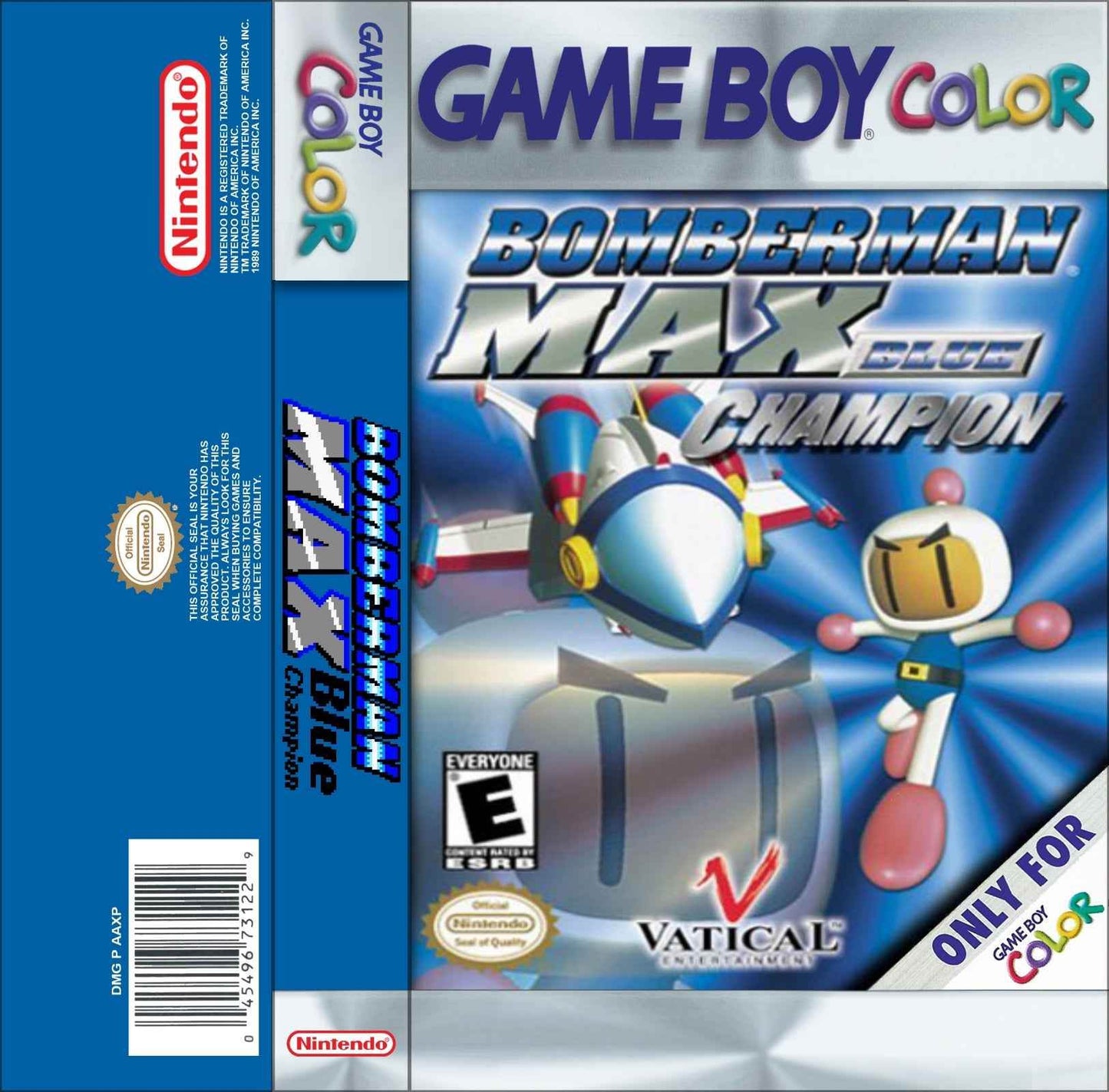 Bomberman Max Blue Champion Cover Art - WOI Solutions