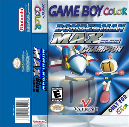 Bomberman Max Blue Champion Cover Art - WOI Solutions