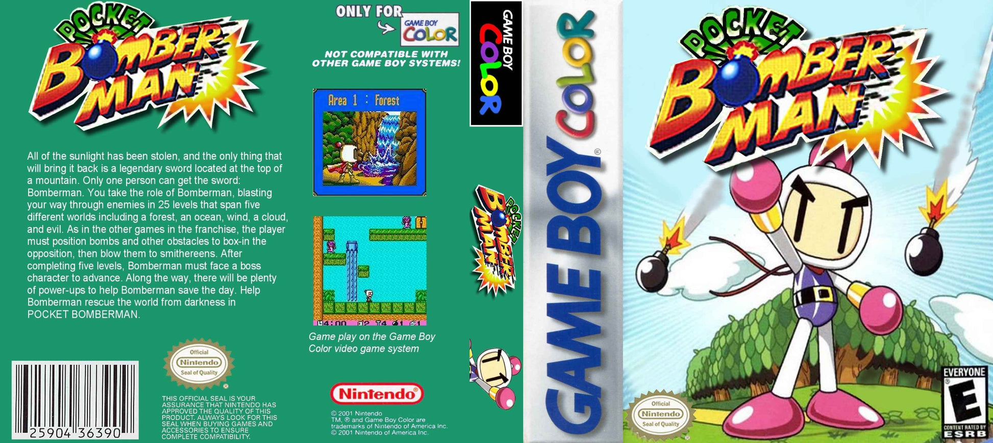 Bomberman Pocket Cover Art - WOI Solutions