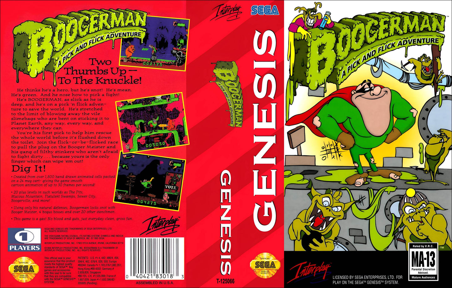 Boogerman A Pick and Flick Adventure Cover Art - WOI Solutions
