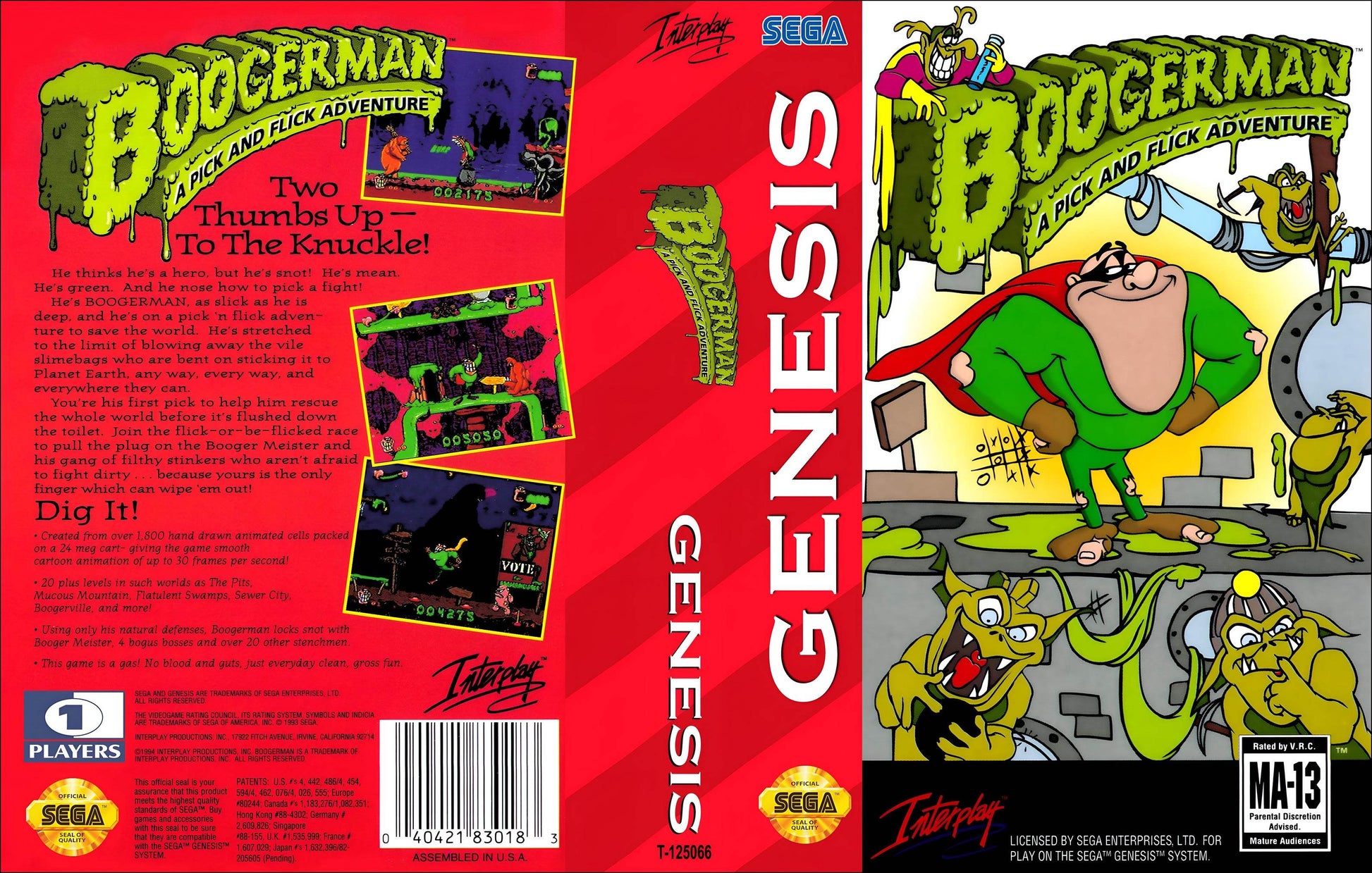 Boogerman A Pick and Flick Adventure Cover Art - WOI Solutions