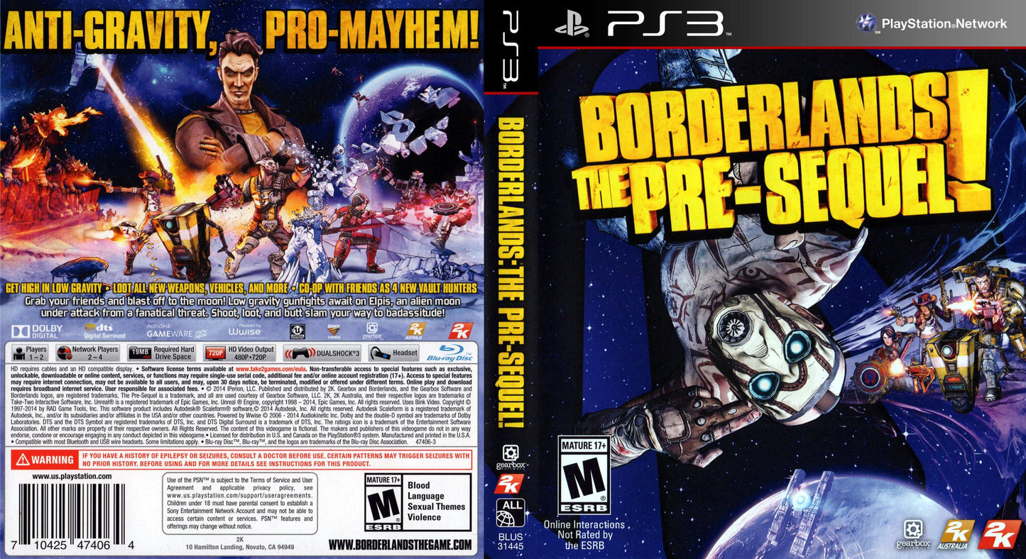 Borderlands The Pre-Sequel!