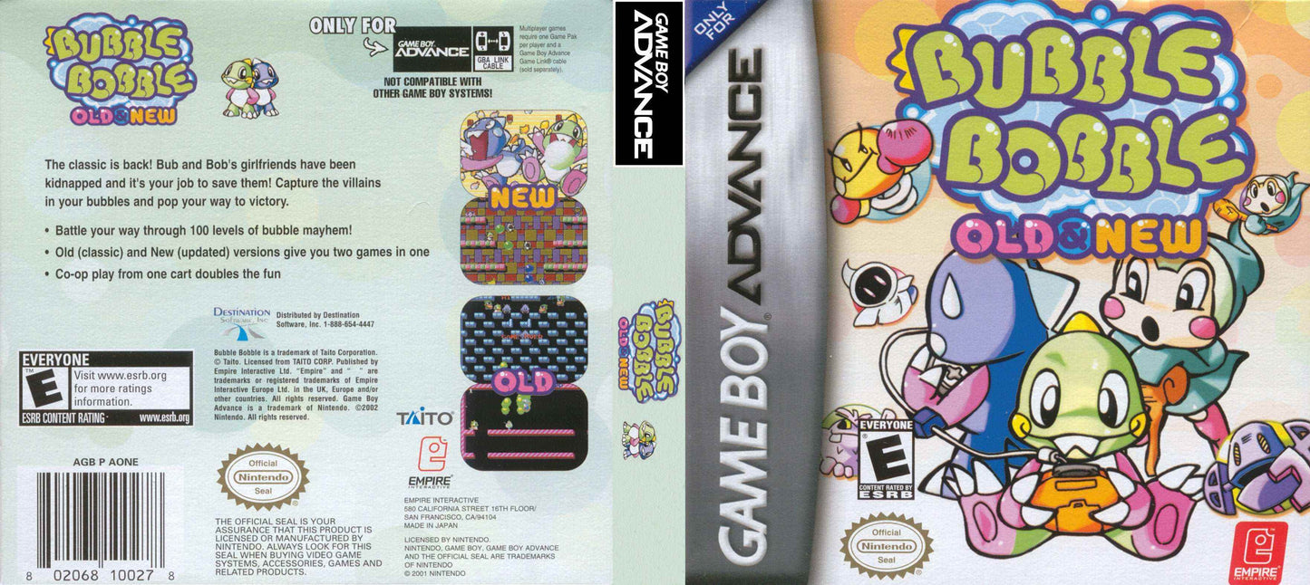 Bubble Bobble Cover Art - WOI Solutions