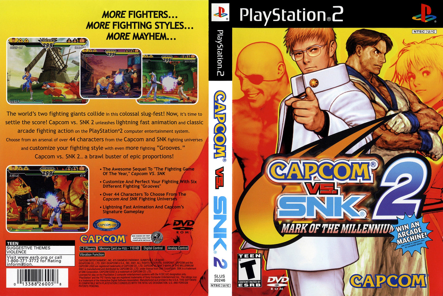 Capcom Vs. SNK 2 Mark of the Millennium 2001