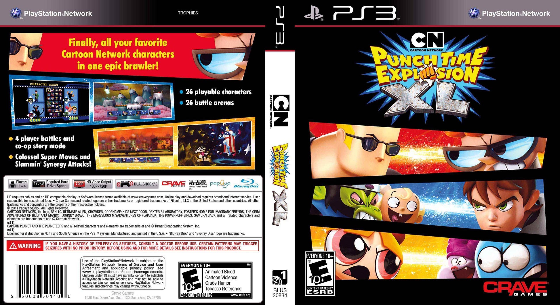 Cartoon Network Punch Time Explosion XL Cover Art - WOI Solutions